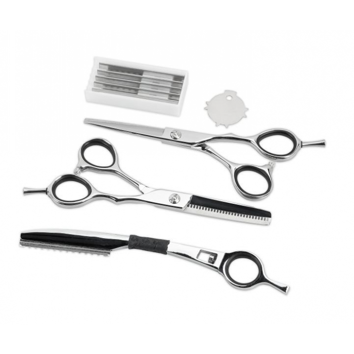 SIBEL Crocotrax Kit set nožičky + efilační nůžky + efilační seřezávač + 5 břitů