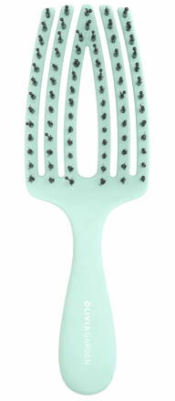 OLIVIA GARDEN Finger Brush Mini Mint kartáč na vlasy masážní 6-řadý malý