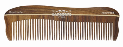 SIBEL Barburys hřeben na vlasy ROSEWOOD N° 1 - 17 cm