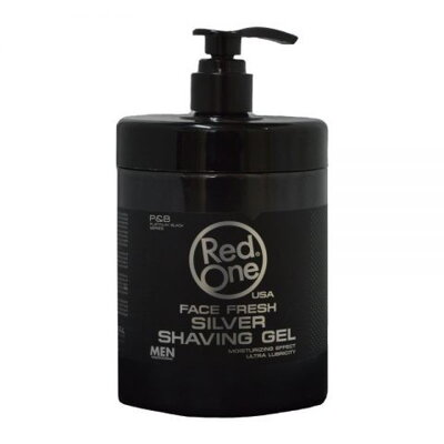 RED ONE Shaving gel transparentní "silver" - 1000 ml