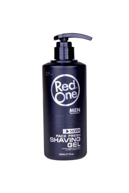 RED ONE Shaving Gel transparentní "silver" - 500 ml