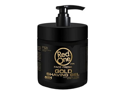 RED ONE Shaving gel transparentní "gold" - 1000 ml