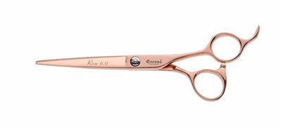 CERENA 4618 Rosé kadeřnické nůžky 5,5"