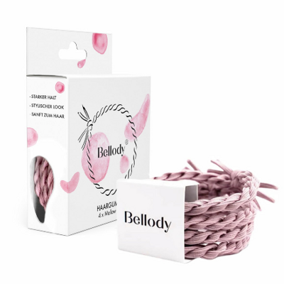 BELLODY Hair Ties gumičky do vlasů Mellow Rose 4 ks