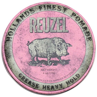 REUZEL Pink Heavy Hold Grease 113 g - pomáda na vlasy s extra silným zpevněním