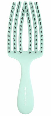 OLIVIA GARDEN Finger Brush Mini Mint kartáč na vlasy masážní 6-řadý malý
