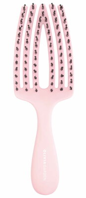 OLIVIA GARDEN Finger Brush Mini Pink kartáč na vlasy masážní 6-řadý malý