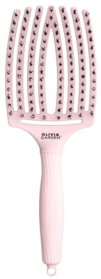 OLIVIA GARDEN Finger Brush kartáč na vlasy masážní 8-řadový velký Pastel Pink