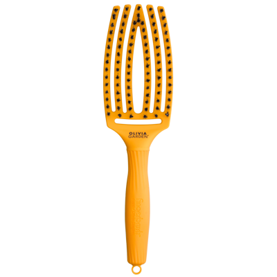 OLIVIA GARDEN Finger Brush kartáč na vlasy masážní 6-řadový střední Sunflower