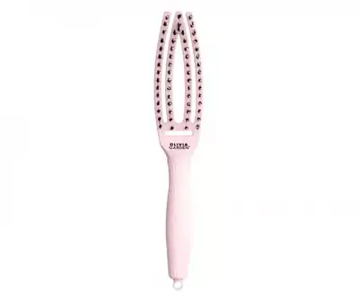 OLIVIA GARDEN Finger Brush kartáč na vlasy masážní 4-řadový malý Pastel Pink