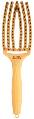 OLIVIA GARDEN Finger Brush kartáč na vlasy masážní 6-řadý střední Juicy Orange