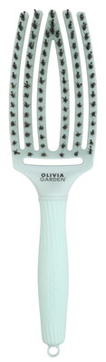 OLIVIA GARDEN Finger Brush kartáč na vlasy masážní 6-řadý střední Mint Green