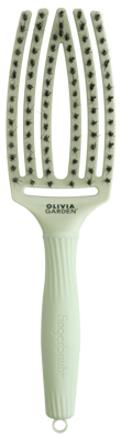 OLIVIA GARDEN Finger Brush kartáč na vlasy masážní 6-řadový střední Sage