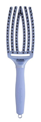 OLIVIA GARDEN Finger Brush kartáč na vlasy masážní 6-řadový střední Pearl Blue