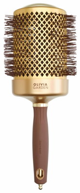 OLIVIA GARDEN Expert BlowOut Shine Gold kartáč na vlasy 80 mm