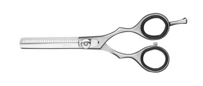 EUROSTIL kadeřnické nůžky efilační levácké 5,5" školní