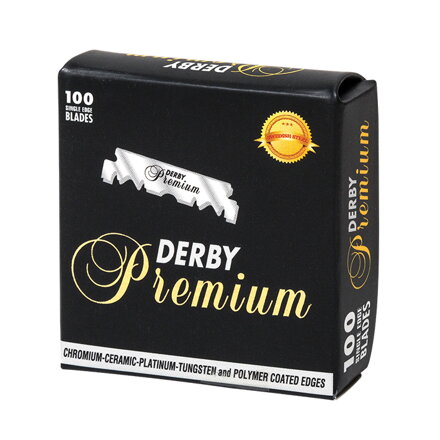 DERBY Premium poloviční žiletky 100 ks balení