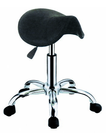 HAIRWAY stolička pro kadeřnici Profi - sedlo - černá
