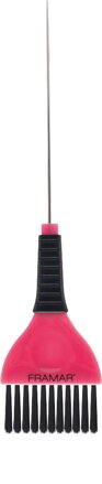 FRAMAR Pin Tail štětec na barvení vlasů s hrotem růžový šířka 5 cm