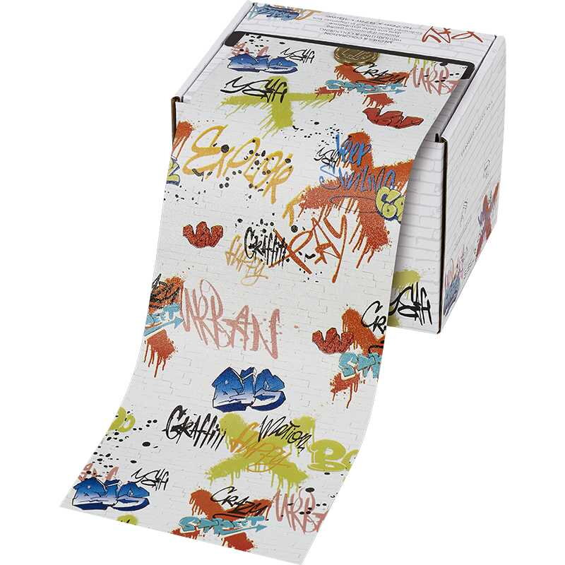 SIBEL fólie ALU Graffiti 12,7 cm x 97 m, 15µ, embosovaná