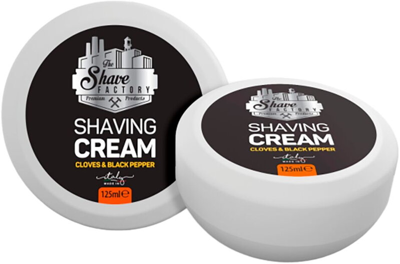 THE SHAVE FACTORY Shaving Cream Cloves &amp; Black Pepper 125 ml