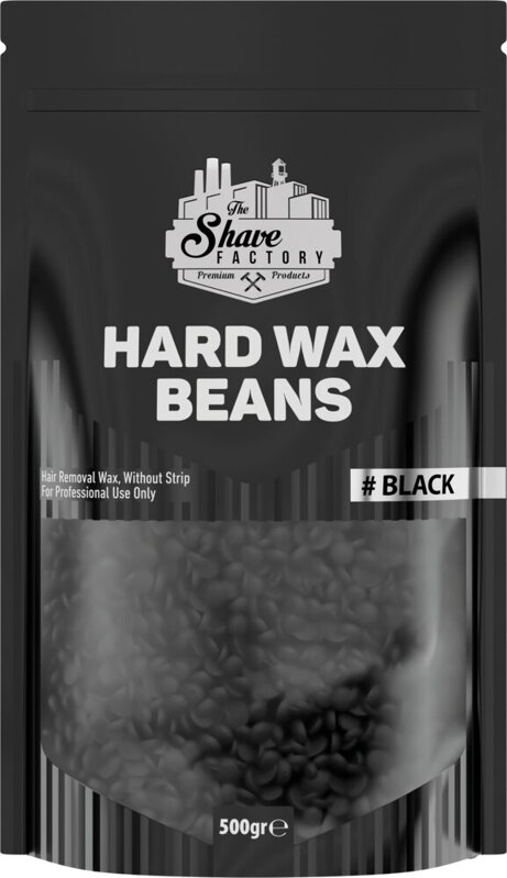 THE SHAVE FACTORY Hard Wax Beans Black 500g