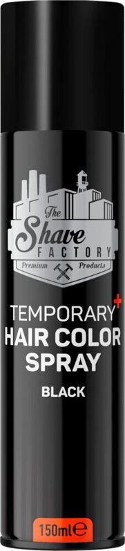 THE SHAVE FACTORY Temporary Hair Color Spray Black 150 ml