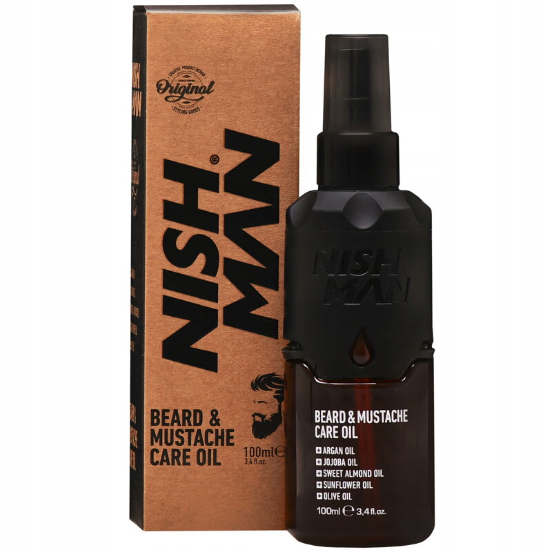 NISHMAN Beard & Mustache Care Oil 100ml NISHMAN Beard & Mustache Care Oil 100ml