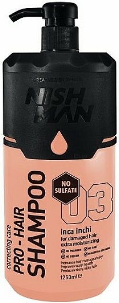 NISHMAN Hair Shampoo Sulfate Free 1250ml NISHMAN Hair Shampoo Sulfate Free 1250ml