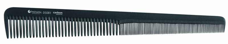 HAIRWAY karbonový hřeben na vlasy střihací - 17,5 cm