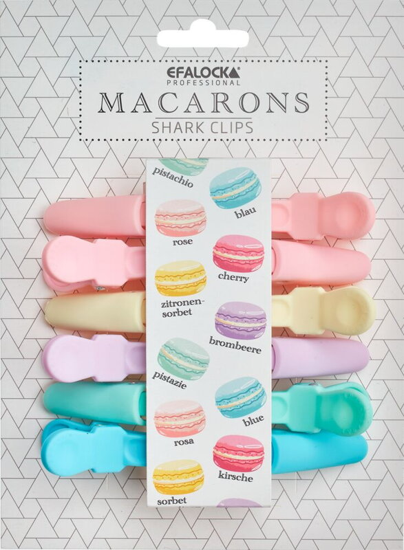 EFALOCK Macarons Sharkclips Pastell 6 ks EFALOCK Macarons Sharkclips Pastell 6 ks