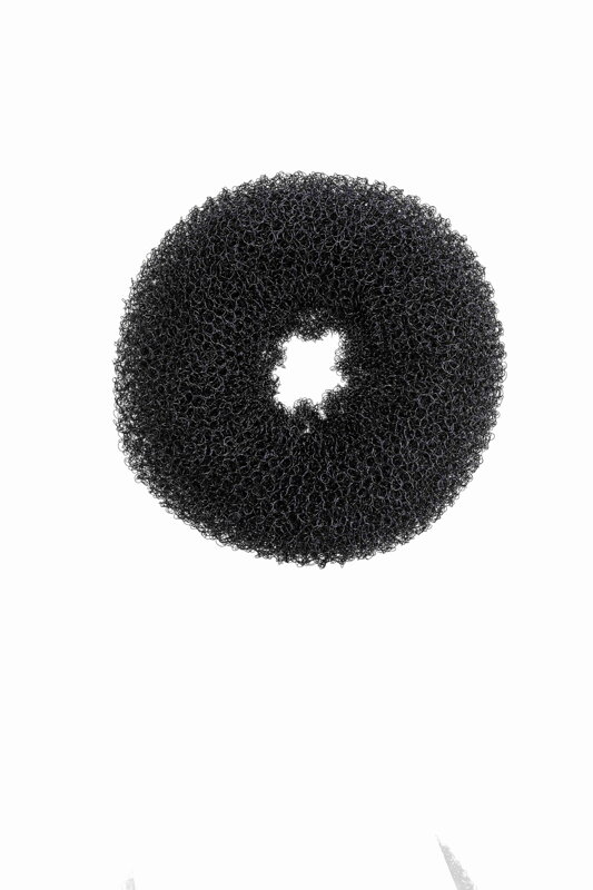HAIR CARE vycpávka do drdolů průměr 11 cm černá HAIR CARE vycpávka do drdolů průměr 11 cm černá