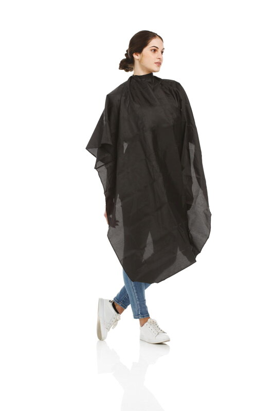 HAIR CARE pláštěnka Love 125x145 cm černá uchycení kolem krku na háčky 100% polyester HAIR CARE pláštěnka Love 125x145 cm černá uchycení kolem krku na háčky 100% polyester