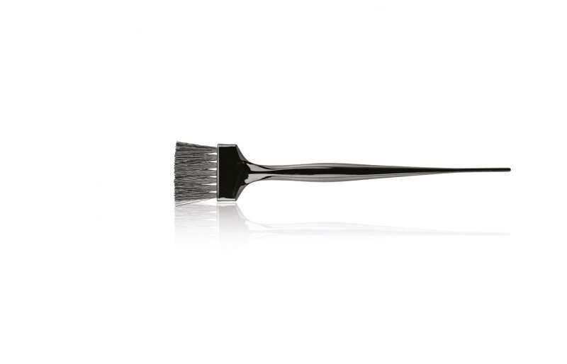 HAIR CARE štětec na barvu úzký měkké zahnuté štětiny 4 x 2,7 cm