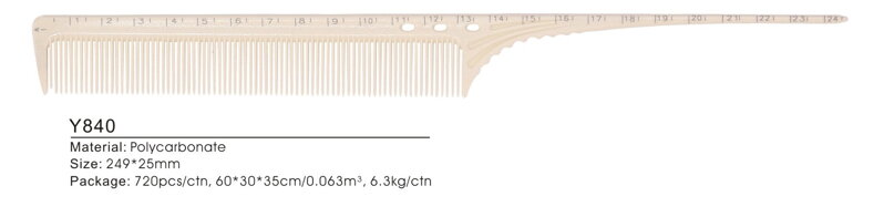BIFULL hřeben 01 na vlasy s měrkou 25 cm