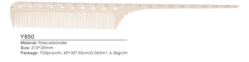 BIFULL hřeben 02 na vlasy s měrkou 21,5 cm