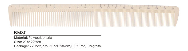 BIFULL hřeben 09 na vlasy s měrkou 22 cm