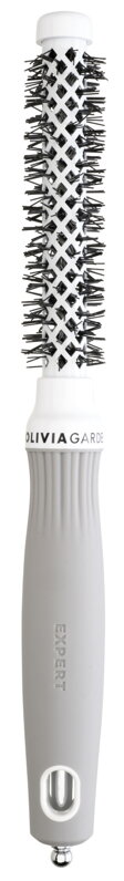 OLIVIA GARDEN 15 mm Expert BlowOut Shine White&amp;Gray kartáč na vlasy