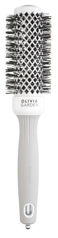 OLIVIA GARDEN Expert BlowOut Shine White&amp;Gray kartáč na vlasy 35 mm