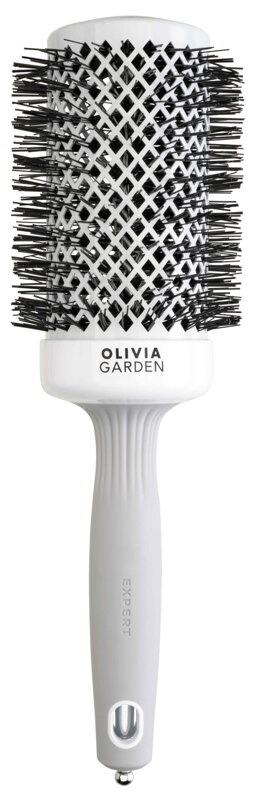OLIVIA GARDEN 55 mm Expert BlowOut Shine White&amp;Gray kartáč na vlasy