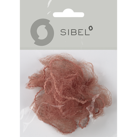 SIBEL síťka na drdol s elastickým okrajem, světla hnědá 2 ks