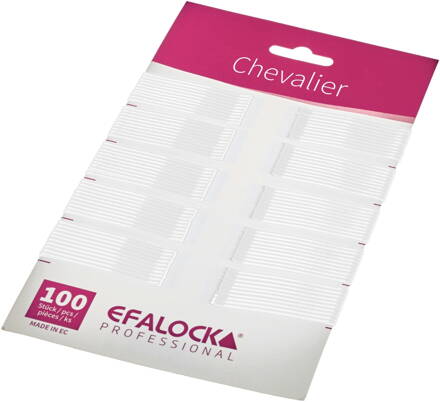 EFALOCK sponky Chevalier rovné 100 ks bílé 5 cm