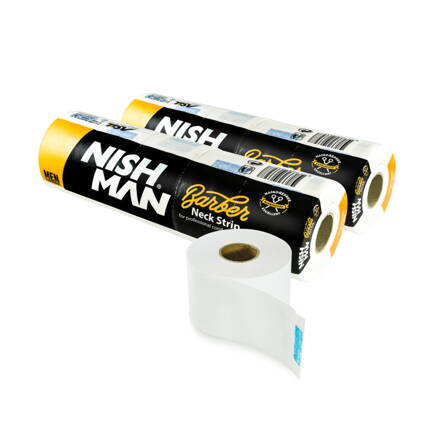 NISHMAN Neck Strip papír na ochranu krku 5x 100 ks bílý