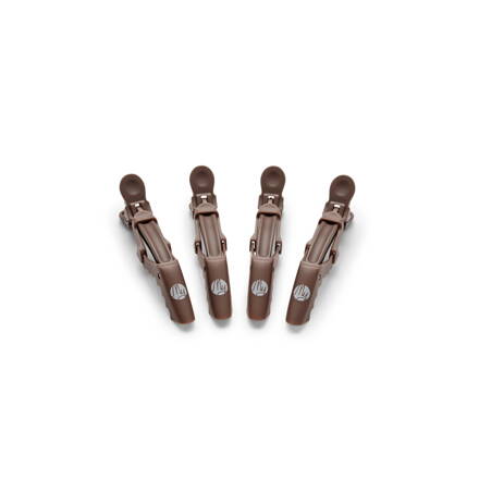 MY štipce Jawclip Coffe Brown 4 ks - délka 9/11,5 cm