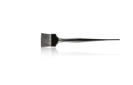 HAIR CARE štětec na barvu úzký měkké zahnuté štětiny 4 x 2,7 cm