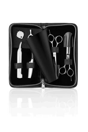 HAIR CARE set Lameo 5,5&quot; nůžky + efilační nůžky + seřezávač + břitva