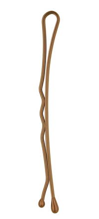 HAIR CARE sponky do vlasů zvlněné hnědé 5 cm - 20 ks