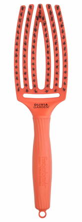 OLIVIA GARDEN Finger Brush Orange Dream kartáč na vlasy masážní 6-řadý střední