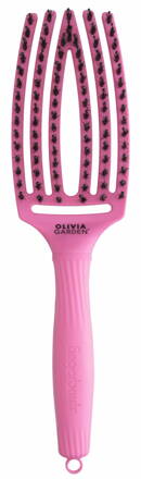 OLIVIA GARDEN Finger Brush Pink Granita kartáč na vlasy masážní 6-řadý střední