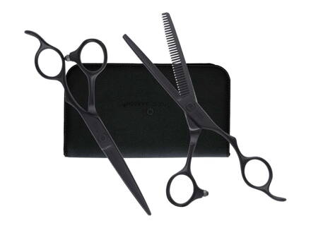 OLIVIA GARDEN Silk Cut Pro Matt Black Set 5,75&quot; + 6,35&quot; kadeřnické nůžky